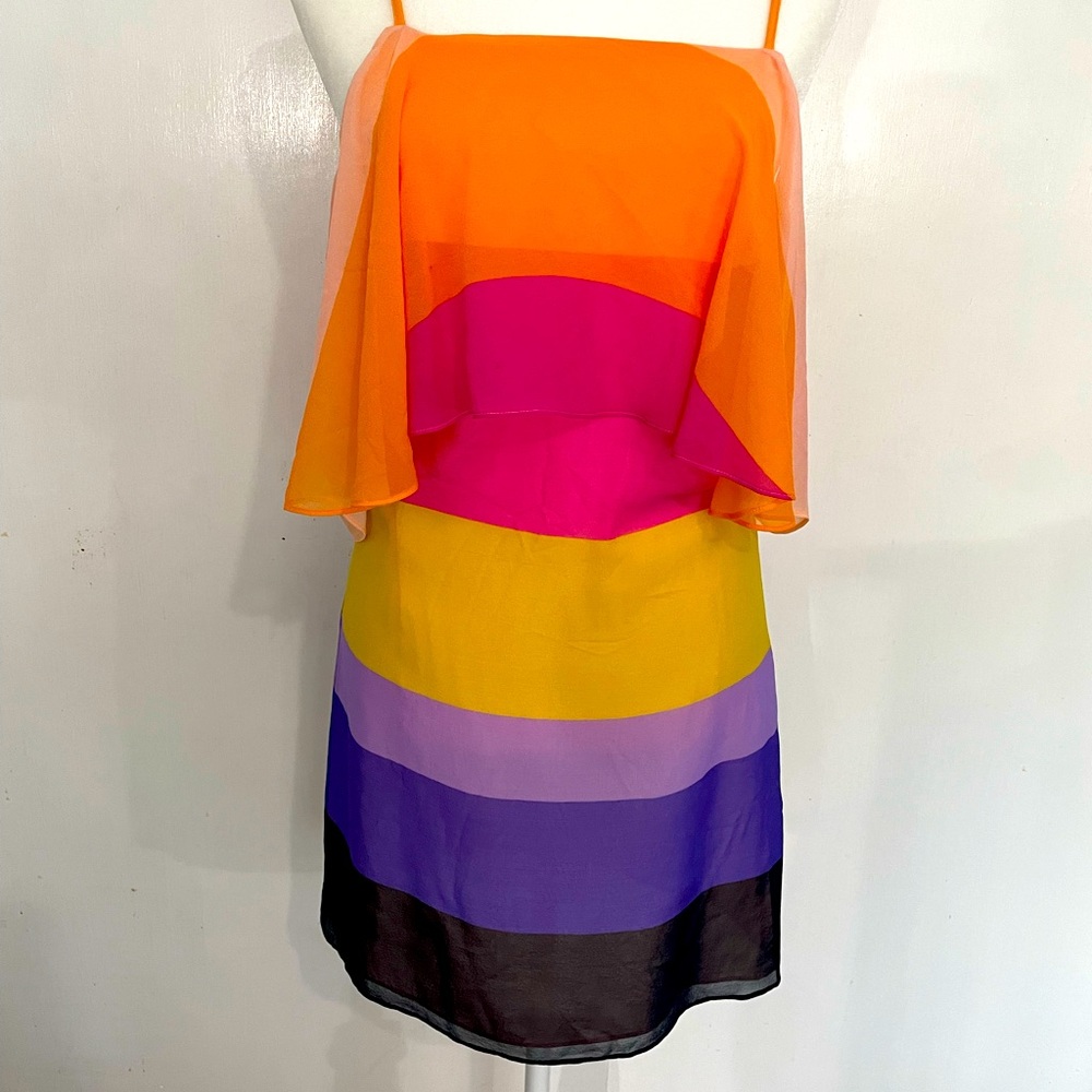 ✅NWOT Trina Turk Rainbow dress